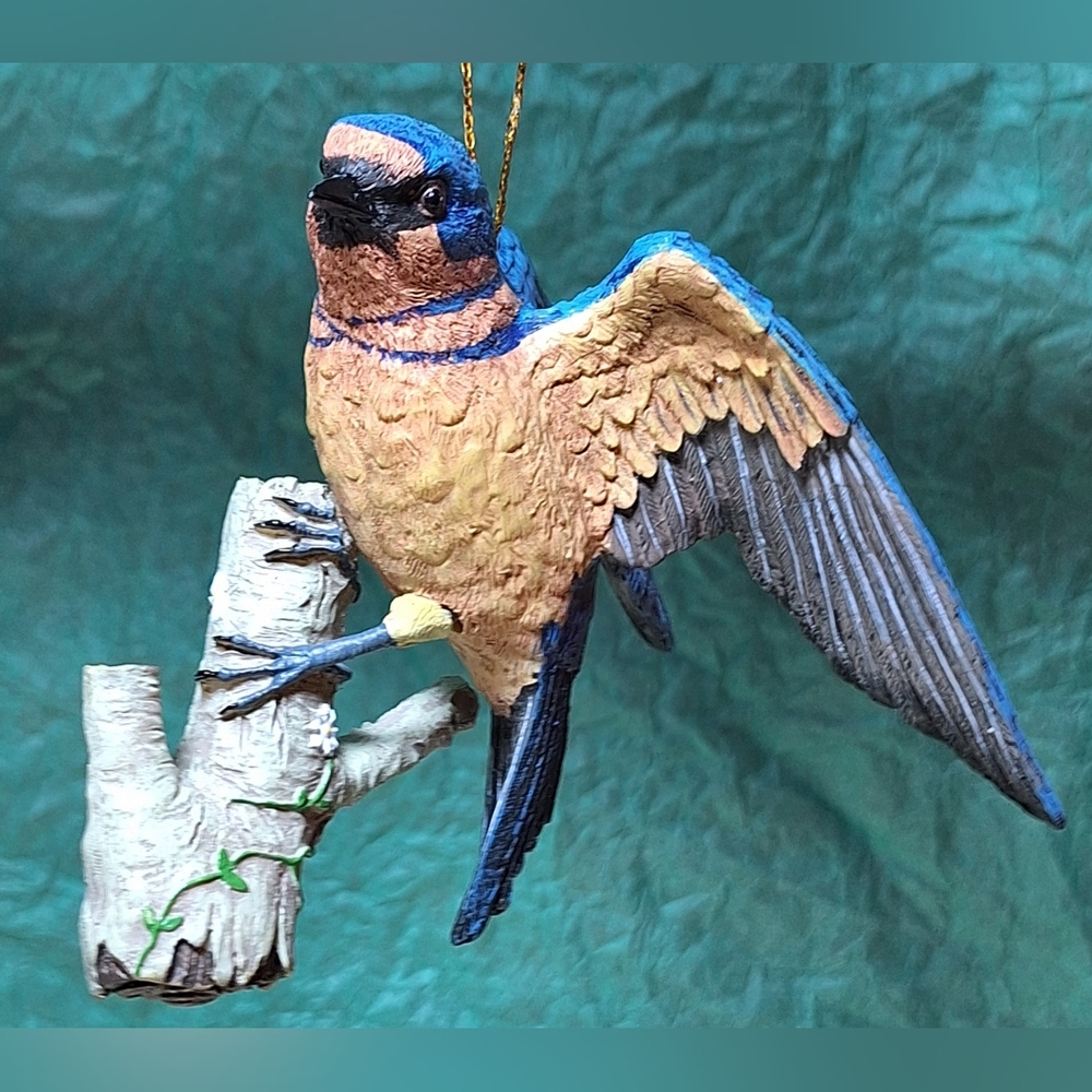 🏠THE DANBURY MINT Songbird Collection Barn Swallow